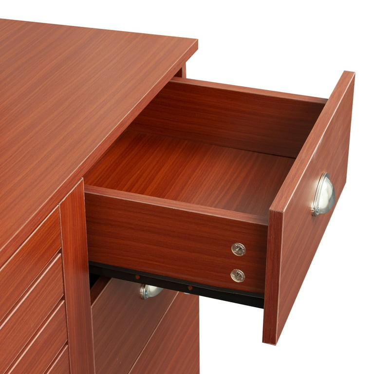 Wood Desk with Storage, SESSLIFE Computer Desk with 4 Drawers and