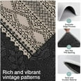 thumbnail image 3 of Boho Black and White Ethnic Pattern Kitchen Rugs Sets Of 3,Kitchen Runner Rugs Non Skid Washable,Decorative Kitchen Floor Mats for Kitchen,Sink,Laundry,17"x30"+ 17"x47" + 17"x59", 3 of 6