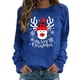 thumbnail image 2 of Pntutb Navidad moda mujer Casual manga larga cuello redondo impreso señoras sudadera tops Pntutb Pntutb-4416, 2 of 4