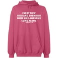 thumbnail image 2 of OXI Hoodie Sweatshirt - Some One Awesome Along, Basic Casual Hoodie for Men's and Women Fleece Hoodie Long Sleeve - Safety Pink Medium, 2 of 3