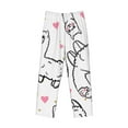 thumbnail image 5 of Balery Alpacas and Hearts print Men's Pajama Pants,Ultra Lightweight Pjs,Lounge Pant-Large, 5 of 9