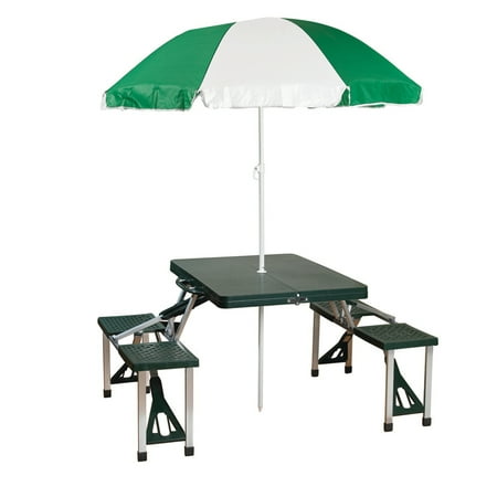 Stansport Camp Picnic Table And Umbrella Combo