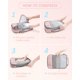 thumbnail image 5 of Juego de 6 cubos de compresión para viajes, bolsas ligeras organizadoras de equipaje, bolsas duraderas para ahorrar espacio, artículos esenciales de viaje, 5 of 6