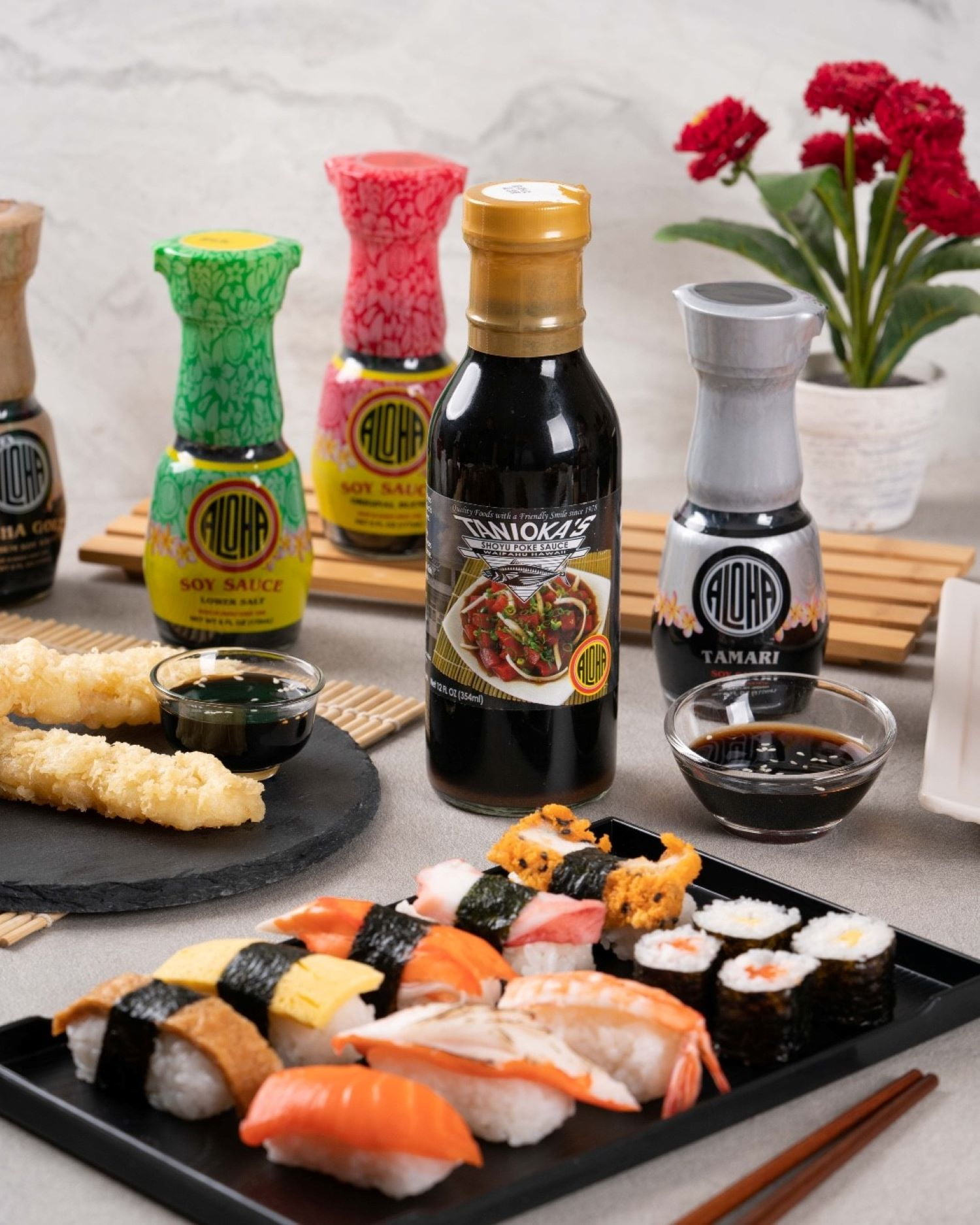 Aloha Shoyu Lower Salt Soy Sauce, 12 oz