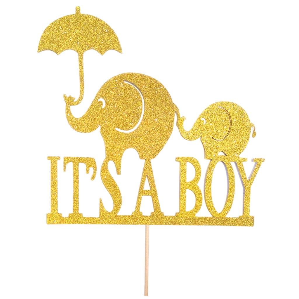pack-of-20pcs-golden-glitter-cute-elephant-cake-topper-cupcake-food