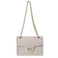 thumbnail image 1 of 2403 Bolso Bandolera Con Cadena para en La Playa Bolso Cuadrado Pequeño Trenzado (blanco) Beige, 1 of 9