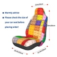 thumbnail image 3 of Wukai Colorful Plastic Blocks Pattern Full Set Car Seat Covers with Soft Padding Universal Auto Front Seats Protector and Cushion Mat, 3 of 5