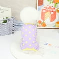 thumbnail image 6 of Pet Pajamas Soft Breathable Cotton Dot Pattern Four-legged Dog Sleepwear for Spring, 6 of 7
