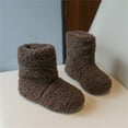 thumbnail image 6 of Owordtank Girls Mid Calf Fur Boots Winter Snow Boots Flat Heel Warm Boot Outdoor Shoes for Kids, 6 of 6
