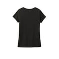 thumbnail image 4 of District Adult Female Women Electric Heather Short Sleeves T-Shirt Black Large, 4 of 4