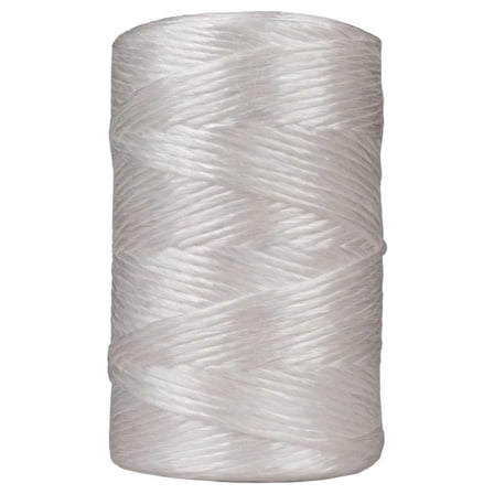 Rope and Cord Polypropylene Twine - Perfect for Outdoor, Gardening, Landscaping, and Shipping - 1000 ft Tube, White