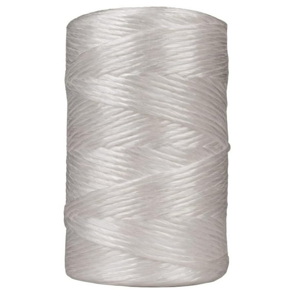 Rope and Cord Polypropylene Twine - Perfect for Outdoor, Gardening, Landscaping, and Shipping - 1000 ft Tube, White