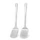 thumbnail image 1 of Juego de Espátulas de Acero Inoxidable, Espátula de Metal con Ranuras Sólidas, Resistente y Duradera para Uso en la Cocina., 1 of 5