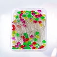 thumbnail image 4 of EeaseMX Juego de costura DIY de 100 piezas con forma de diamante de cristal colorido, accesorios de ropa rectos, aguja para decoración artesanal, modista y acolchado., 4 of 7