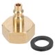 thumbnail image 1 of Conector rápido para compresor de aire a adaptador de manguera de jardín de 3/4" para sistemas de riego de caravanas, fontanería exterior, manguera de jardín dorada, 1 of 7