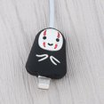 thumbnail image 1 of Anime Cable Protector Cartoon Charger Protector Cable Winder Cute Cable Bite Organizer Data Line Protective Cover For iPhone faceless man, 1 of 6