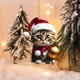 thumbnail image 1 of Christmas Kitty Car Pendant Backpack Pendant Christmas Home Decoration, 1 of 8