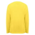 thumbnail image 6 of Telankuip Womens Long Sleeve Oversized T Shirts Basic Solid Color Crewneck Workout Tee Tops 2025 Fall Winter Loose Fit Casual Stylish Workout Clothes Yellow XS, 6 of 6