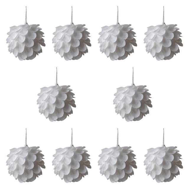 10 adornos colgantes para de Navidad, adornos decorativos colgantes de 8 cm, colgantes reutilizables para suministros para fiestas de festivales Pétalo