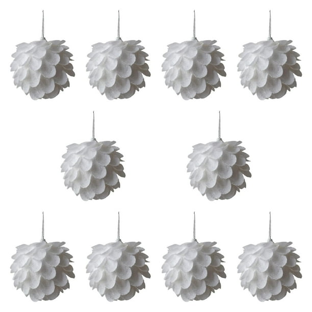 10 adornos colgantes para de Navidad, adornos decorativos colgantes de 8 cm, colgantes reutilizables para suministros para fiestas de festivales Pétalo