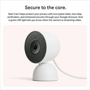 Google Nest Cam Indoor (Wired, 3rd Gen) - Indoor Security Camera with 2K Video - Works with Google Home - With Gemini - Berry
