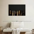thumbnail image 2 of Elephant Stock Hair Salon Gold Tools Wall Art - Horizontal Canvas Wall Art - Living Room Wall Decor - Fashion And Beauty Canvas - Black And Gold Decor - 36" x 24", 2 of 8