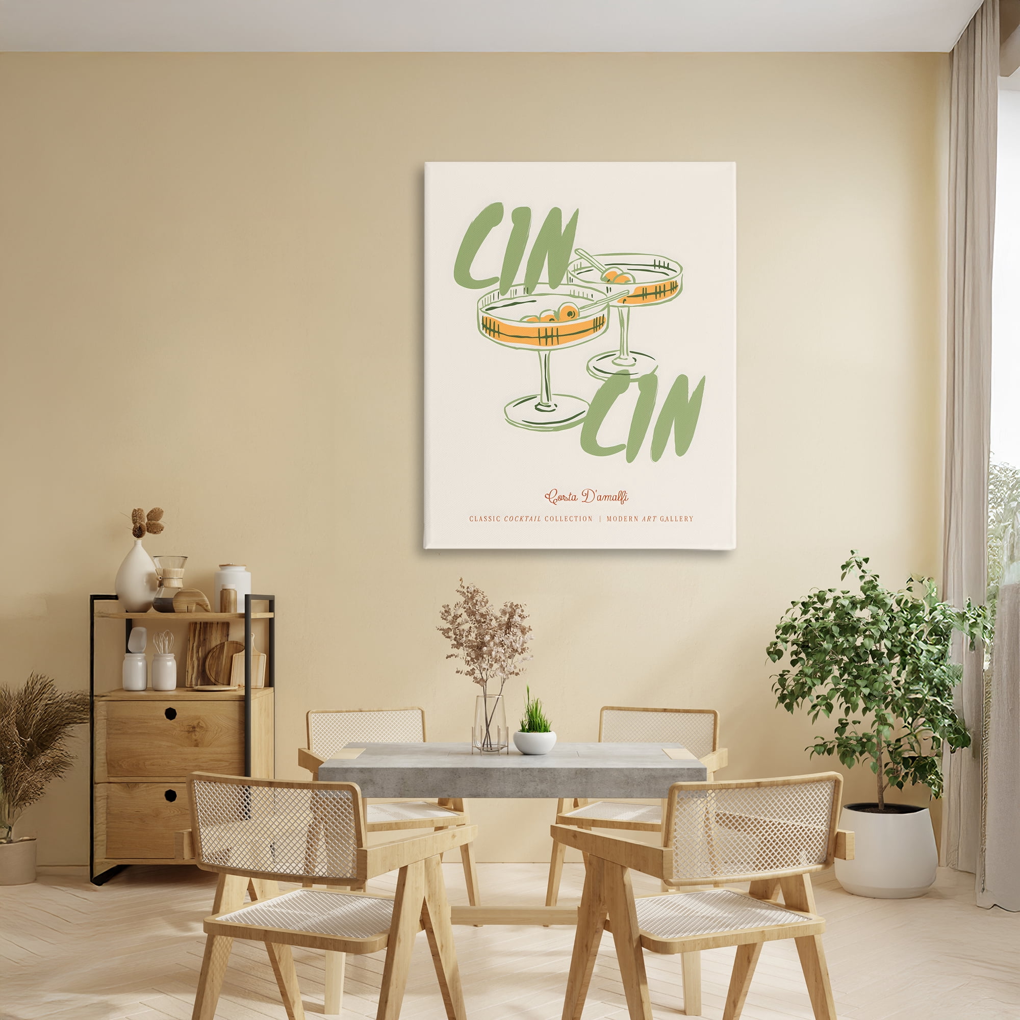 Stupell Industries Cin Cin Amalfi Cocktail Canvas Wall Art, design by The Prints Vibe