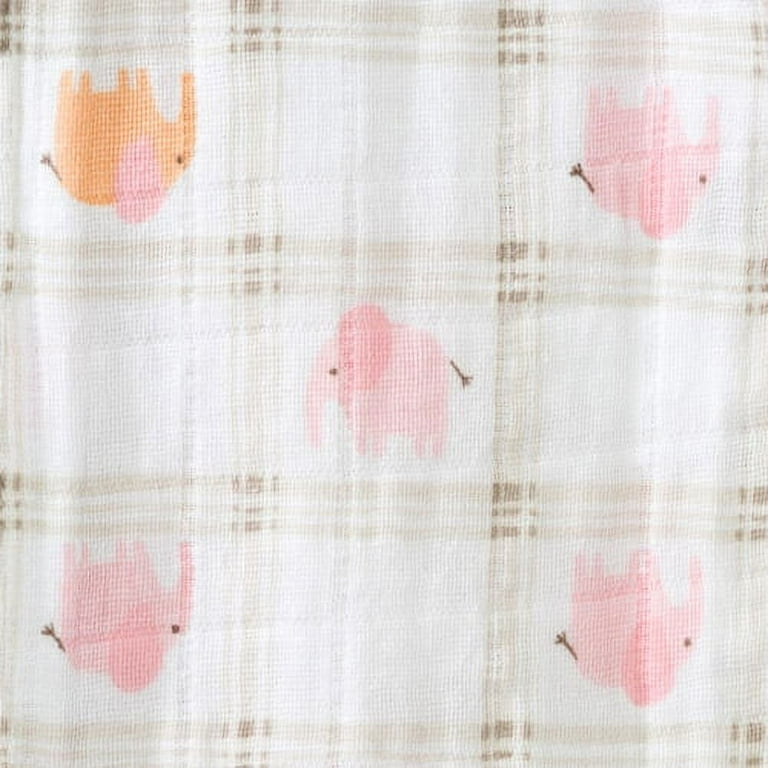 HALO SleepSack Swaddle 100 Cotton Muslin Pink Elephant Plaid Newborn Walmart