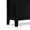 thumbnail image 6 of Simpli Home Amherst 32 inch Wide Solid Wood Transitional Low Storage Cabinet in Black, 6 of 8