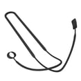 thumbnail image 1 of Audífonos de silicona con cuerda para colgar en el cuello para audio de estado entre profesionales (negro), 1 of 3