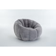 thumbnail image 6 of Jopath Bean Bag Chair, Ultra-Soft Faux Fur Sofa Floral-Shaped Bean Bag Sofa for Gaming Reading Living Room Bedroom Gray, 6 of 9
