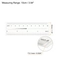 thumbnail image 2 of Flexible Ruler 4 Inch 0.5mm Scale PET Plastic Covered Film Straight Ruler, 2 Pieces, 2 of 6