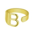 thumbnail image 1 of Fiudx Anillo de Pareja de Moda con Veintiséis Letras Inglesas, Anillo Abierto, Joyería para Parejas, 1 of 1