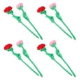 thumbnail image 6 of Zoyueyie 8Pcs Artificial Plush Rose Bendable Stem Rose Flower Rose Bouquet Toy Supple Plush Rose Decor, 6 of 10