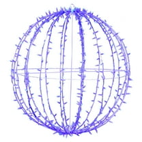 Vickerman 480Lt x 40" Fold Flat Blue Led Twinkle Jumbo Hanging Sphere.