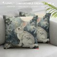 thumbnail image 3 of Nawypu Rabbit Throw Pillow Cover Watercolors Floral Moon Tree Forest Farmhouse Modern Gray Decorative Cozy Couch Outdoor Living Room Pillow Cases, 3 of 5