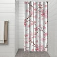 thumbnail image 3 of Waterproof Pioneer Shower Curtain 36x72 Inch Polyester Unique Colorful Floral Shower Curtain for Bathroom Hotel Home Decor with 7 Plastic Hooks, 3 of 5