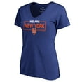 thumbnail image 2 of Women's Royal New York Mets We Are Icon V-Neck T-Shirt, 2 of 3
