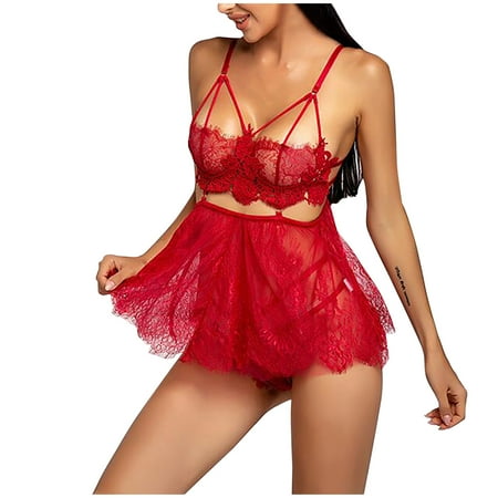 

JeashCHAT Sexy Lingerie for Women Sexy Lace Cosplay Lingerie Pajamas Erotic Lingerie Split Sexy Lingerie