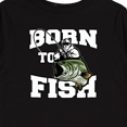 thumbnail image 4 of Inktastic Born to Fish Boys or Girls Long Sleeve Toddler T-Shirt, 4 of 5