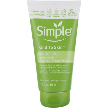 Simple Moisturizing Facial Wash, 5 Ounce (Pack of 3)
