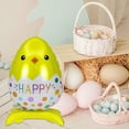 thumbnail image 4 of Jiibva Happy Easter Chick Foil Balloon Happy Easter Chicken Mylar Balloons for Easter Party Hello Spring Summer Theme Decoration, 4 of 7