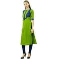 thumbnail image 2 of Phagun Cotton Straight Kurti Tunic With Front Button Casual Kurta, 2 of 7