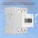 thumbnail image 3 of Medidor de potencia retardante de llama monofásico de bajo consumo de energía pantalla LCD 230 VCA 50 Hz medidor de energía inteligente carril DIN para hotel ANGGREK Otros, 3 of 8
