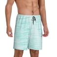 thumbnail image 2 of Balery Blue Bright Pantalones cortos de pijama de punto de algodón para hombre con cinturilla y bolsillos-4X-Large, 2 of 6