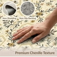 thumbnail image 6 of ODIKA 8'x10' Washable Area Rug Honeycomb Motif Farmhouse Botanical Border Distressed Vintage Flowing Dynamic for Living Room, Under Sectional, Family , Durable, Non-Slip, 6 of 7
