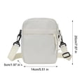 thumbnail image 5 of bestolf Unisex Crossbody Sling Bag Oxford Fabric Shoulder Bag Small Crossbody Bag with Adjustable Strap for Men Women Daily Commute Street (Black ), 5 of 7
