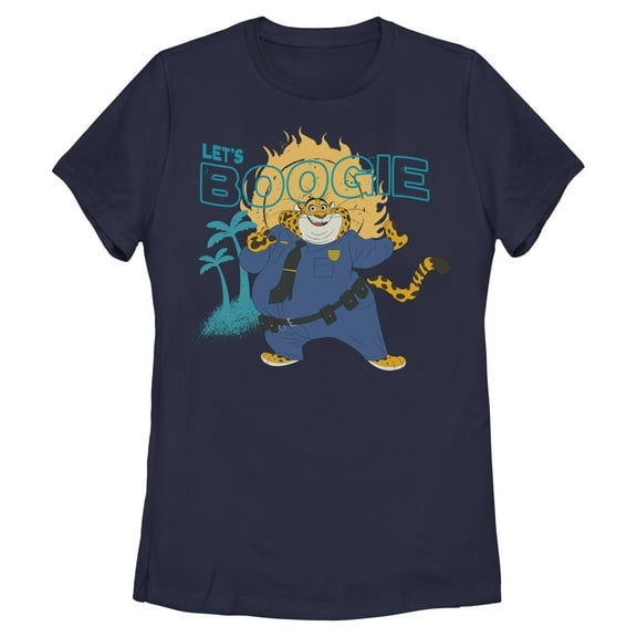 Womens Zootopia 2 Officer Clawhauser Let's Boogie T Shirt
