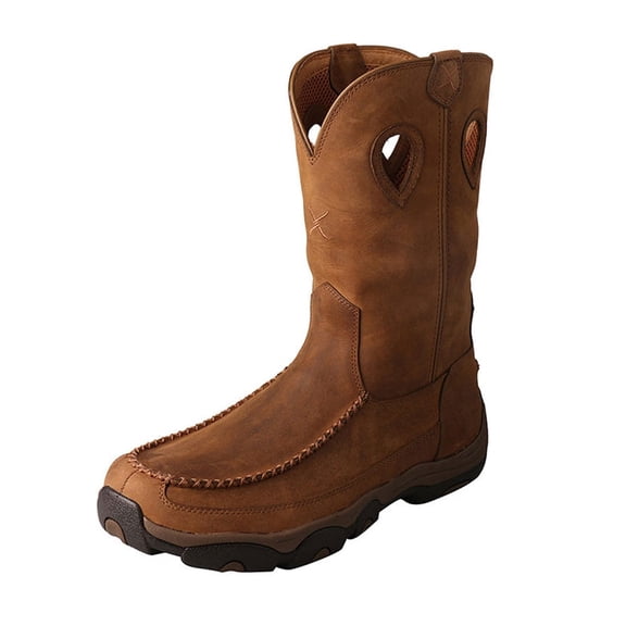 Men's Twisted X MHKBW01 Cowboy Boot Distressed Saddle/Saddle Leather 9 M