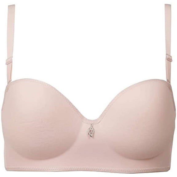 GAI YI Bras for Women, Wirefree Bra, Full Coverage Everyday Bras Light Pink 38B